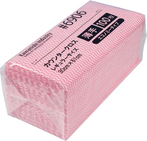 カウンタークロスエコノミー薄手レギュラー100枚桃