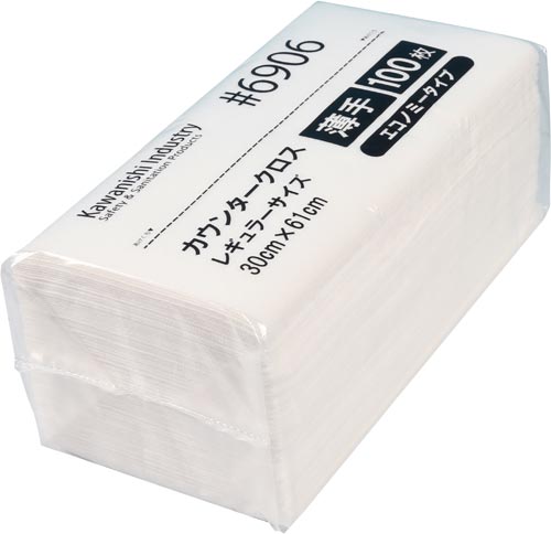 カウンタークロスエコノミー薄手レギュラー100枚白