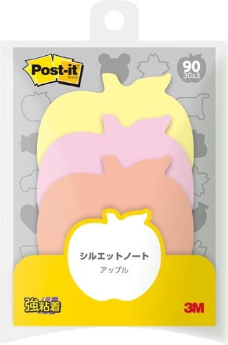 ポストイット シルエットノート 強粘着 アップル