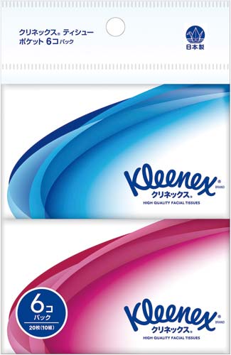 クリネックスティシュー ポケット 6個パック×40