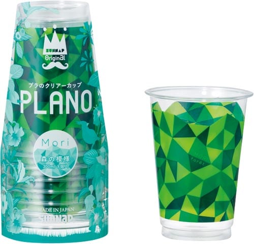 プラのクリアーカップ 森300ml 8個