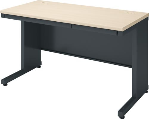 インベント平机奥行600幅1200ナチュラル脚BK