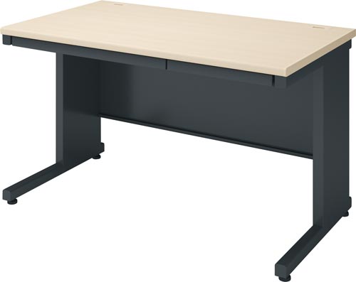 インベント平机奥行700幅1200ナチュラル脚BK