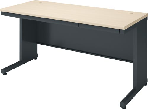 インベント平机奥行700幅1400ナチュラル脚BK