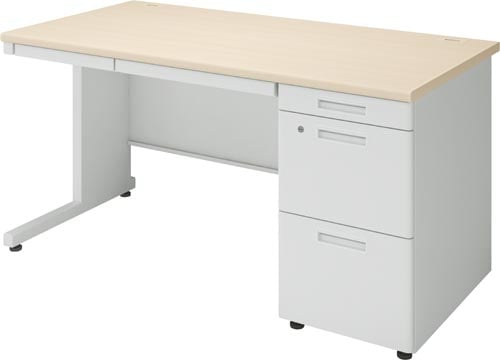 ×インベント片袖奥700幅1400ナチュラル脚WH