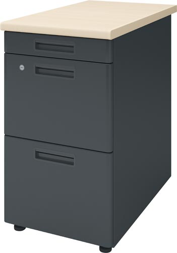 ×インベント 脇机 奥700 ナチュラル脚BK