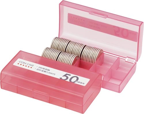 コインケース(100枚収納)50円硬貨用×5