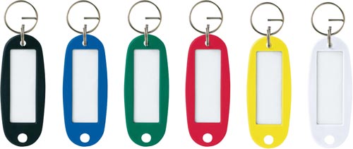 OP キーホルダー名札 ハードタイプ 6枚入