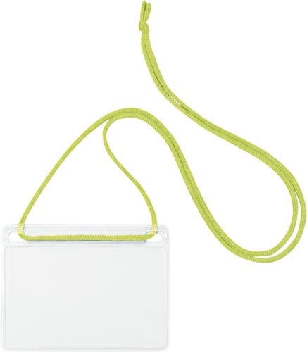 吊り下げ名札 名刺サイズ 緑10枚入×5