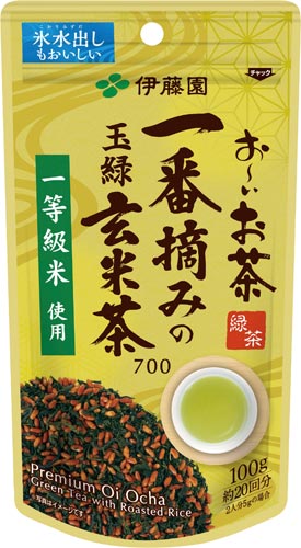 おーいお茶 一番摘みの玉緑玄米茶700 100g