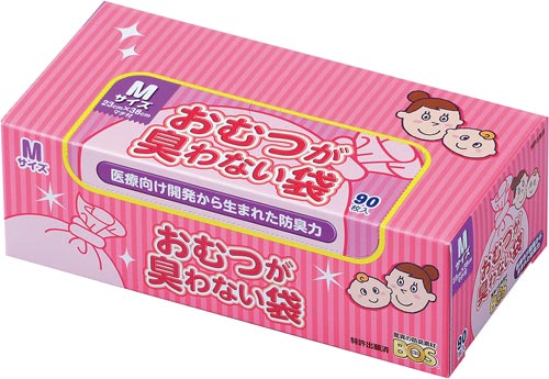 おむつが臭わない袋BOSベビー用Mサイズ90枚