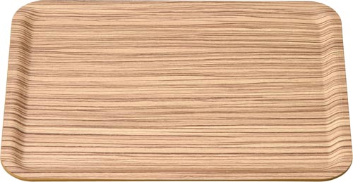 食洗機対応ノンスリップトレー ゼブラウッドM