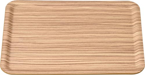 食洗機対応ノンスリップトレー ゼブラウッドL