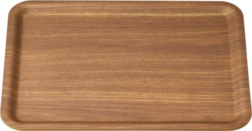 食洗機対応ノンスリップトレー 濃木目390×293