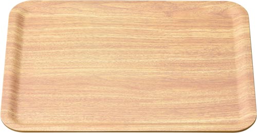 食洗機対応ノンスリップトレー 薄木目390×293