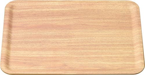 食洗機対応ノンスリップトレー 薄木目420×315