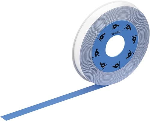 LATECO 青色テープ 6mm 黒文字