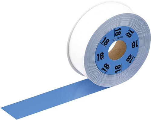 LATECO 青色テープ 18mm 黒文字