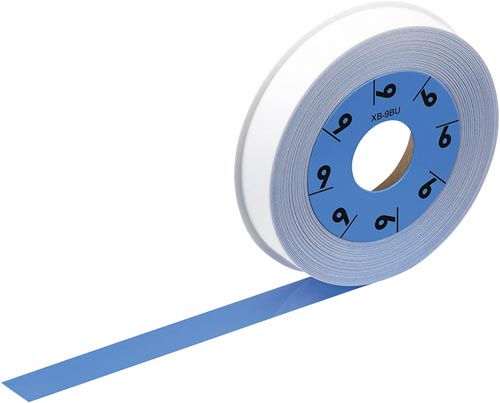 LATECO 青色テープ 9mm 黒文字