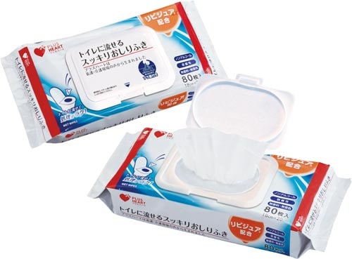トイレに流せるスッキリおしりふき 80枚×24個