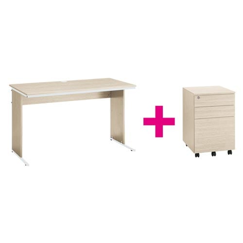 セット品ワーキングデスク奥600幅1200NA2点