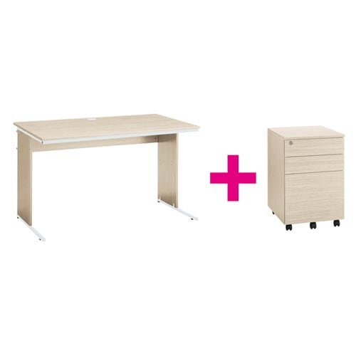 セット品ワーキングデスク奥700幅1200NA2点