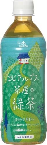北アルプス茶屋の緑茶 500ml 48本