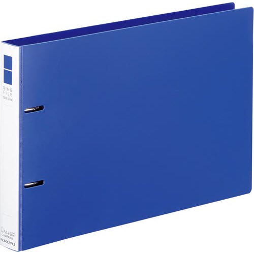 リングファイル<スリム>A4E・220青×10
