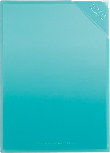 ハードクリヤーホルダーモッテA4 ライトブルー×5