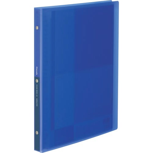 クリヤーブックグラッセル替紙式A4 ブルー