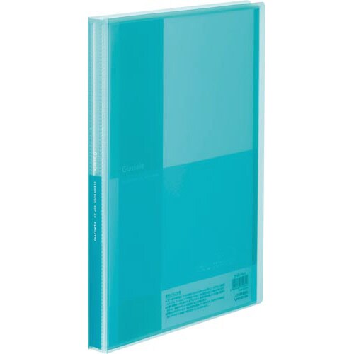クリヤーブックグラッセルA4 40枚 水色×10