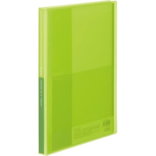 クリヤーブックグラッセルA4 40枚 黄緑×10