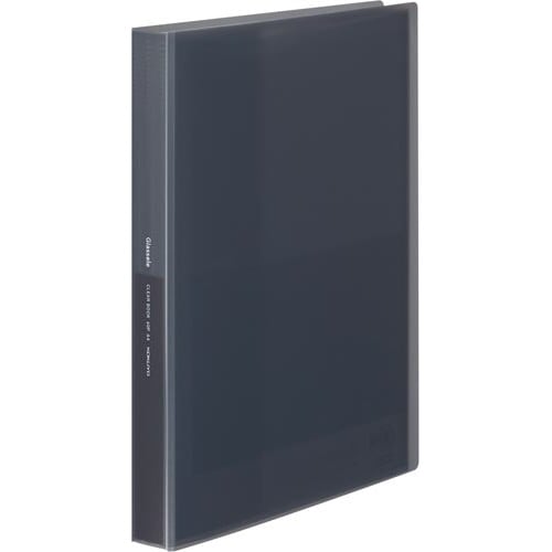 クリヤーブックグラッセルA4 60枚 ブラック×4