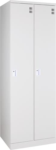 棚の位置が変えられるロッカー2人用