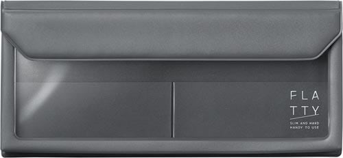 FLATTY ペンケースサイズ ダークグレー