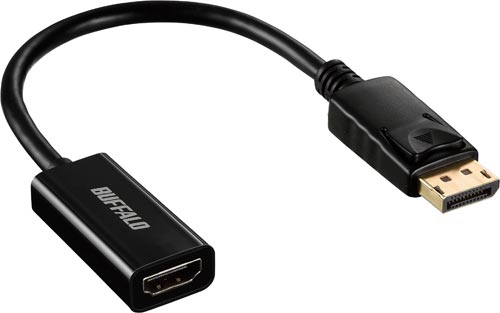 DP−HDMI変換アダプタ ブラック