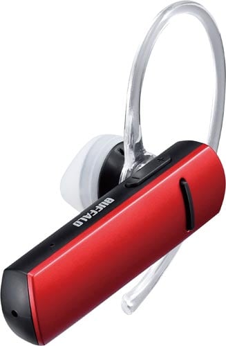 Bluetooth 片耳ヘッドセット レッド