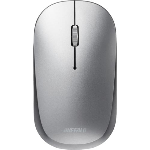 薄型 3ボタン 無線マウス ノーマル シルバー