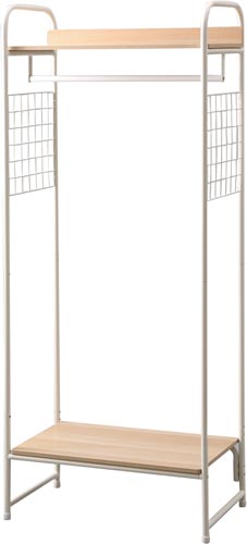 スタイルハンガー メッシュパネル付き ホワイト