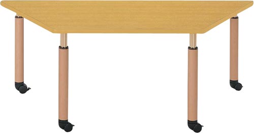 DWTテーブル昇降脚台形W1800ナチュラル