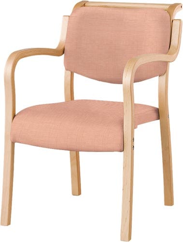 テンダーHG 木ナチュラル張地ピンク4脚以上