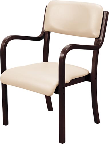 福祉用チェアフランコ ブラウン/アイボリー4脚以上