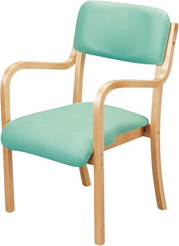 福祉用チェアフランコ ナチュラル/グリーン