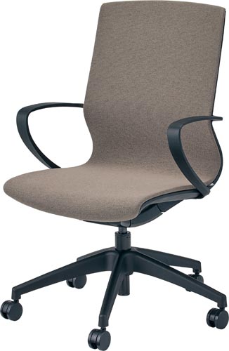 OKUチェア ブラックフレーム ブラウン