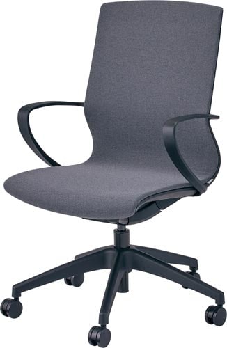 OKUチェア ブラックフレーム グレー