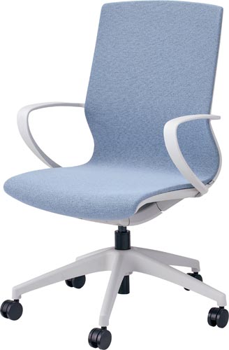 OKUチェア ホワイトフレーム ブルー