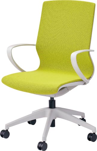 OKUチェア ホワイトフレーム グリーン