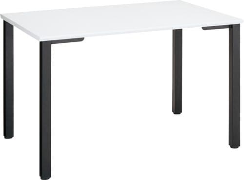 タップテーブルW1200D800ホワイト脚BK