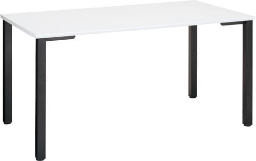 タップテーブルW1500D800ホワイト脚BK
