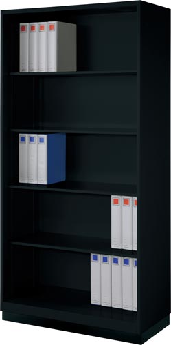 アッセ収納ブラック900×450下置5段オープン